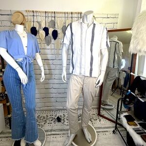 Hollister Striped Button-up Shirt